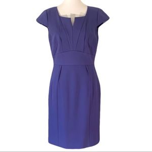 Antonio Melani cap sleeve pleated don’t royal blue dress size 2